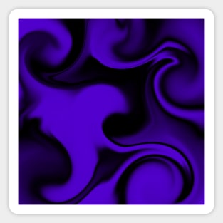 Purple Swirls Sticker